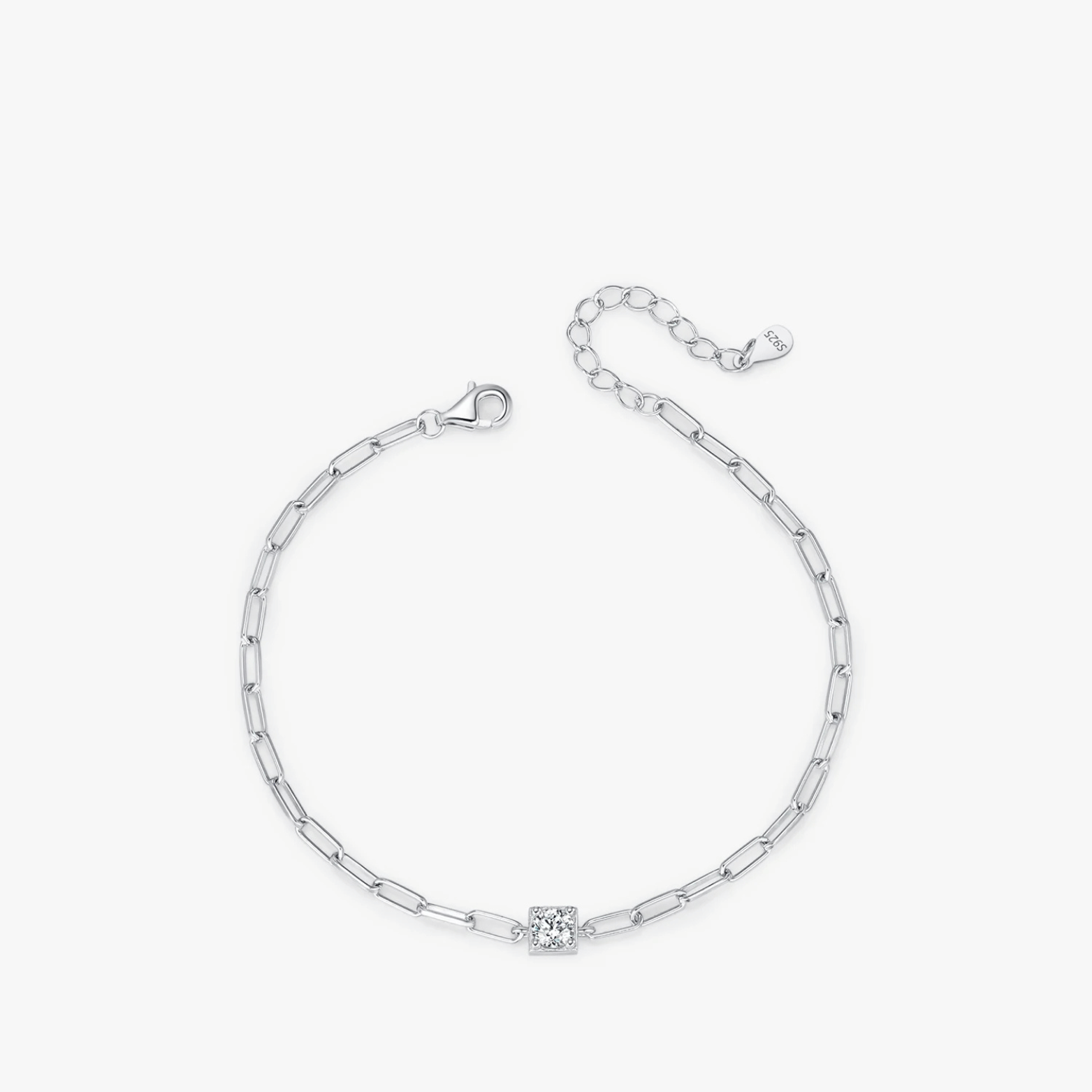 0.3CT D Color Moissanite Elegant Bracelet