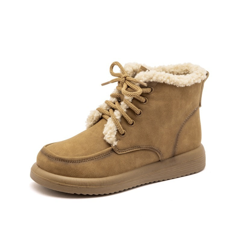 AURUM LUXE Artisan Cowhide Ankle Boots - Crystal Winter Collection