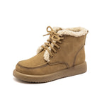 AURUM LUXE Artisan Cowhide Ankle Boots - Crystal Winter Collection