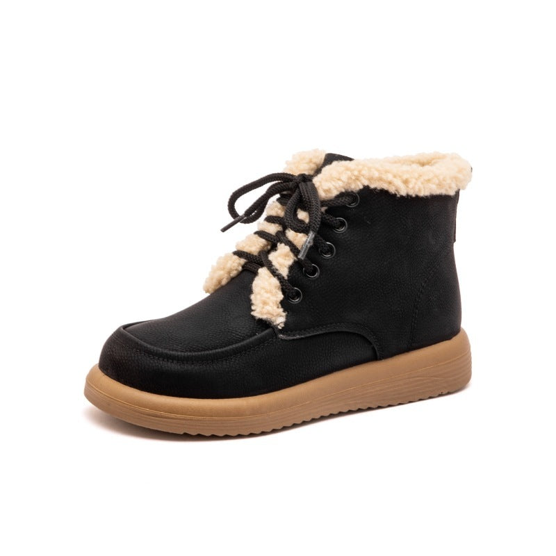 AURUM LUXE Artisan Cowhide Ankle Boots - Crystal Winter Collection
