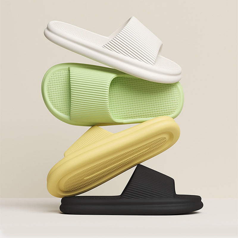AURUM LUXE Classic Striped Home Slippers - Timeless Collection