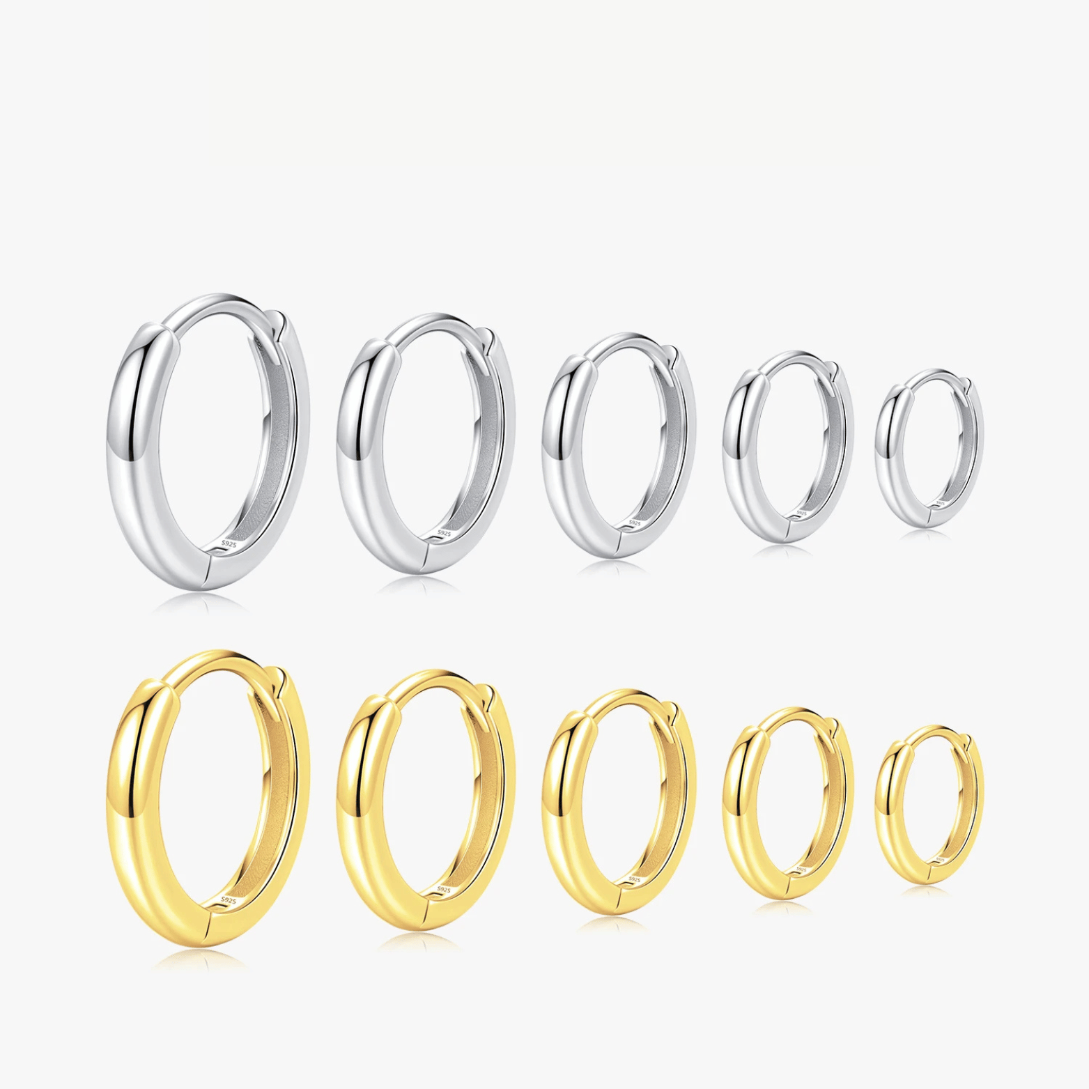 Classic Hoop Earrings - Gold & Silver
