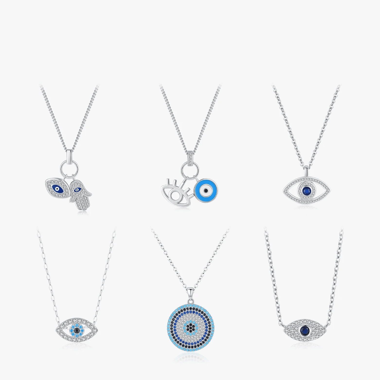 Hand of Fatima Turquoise Evil Eye Protection Necklace