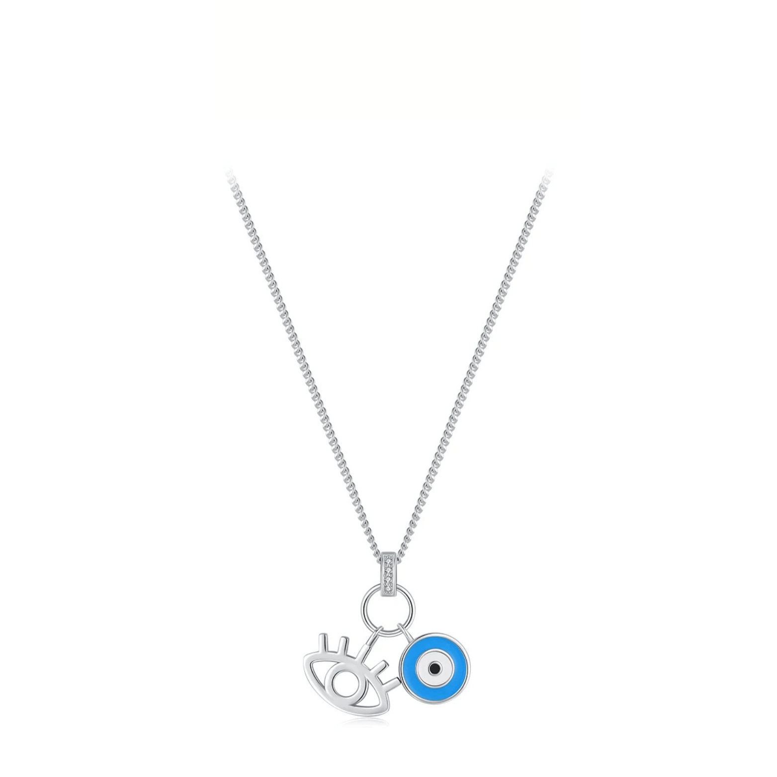 Hand of Fatima Turquoise Evil Eye Protection Necklace