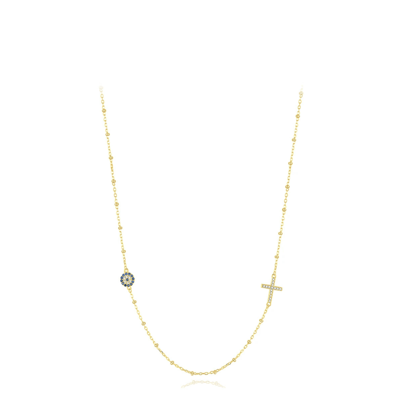 Hand of Fatima Turquoise Evil Eye Protection Necklace