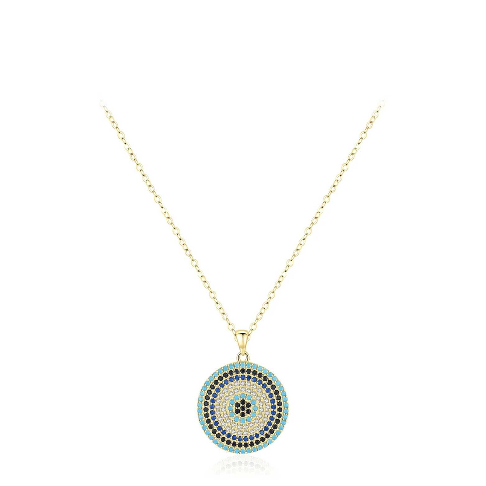 Hand of Fatima Turquoise Evil Eye Protection Necklace
