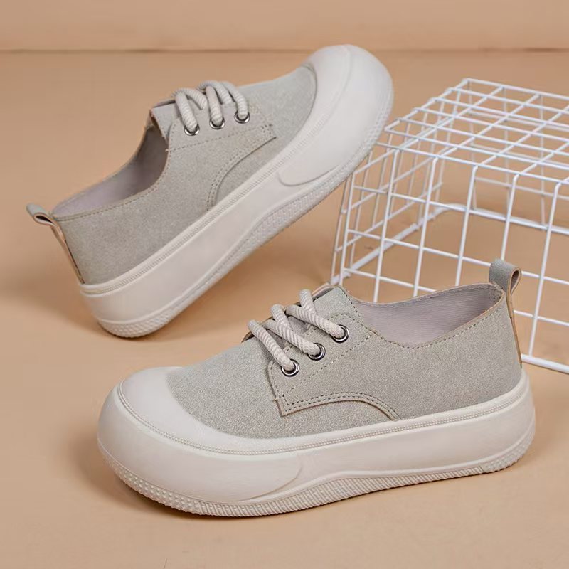 Height Increasing 4CM Platform Shoes Women's Casual Platform Round Toe Loafers