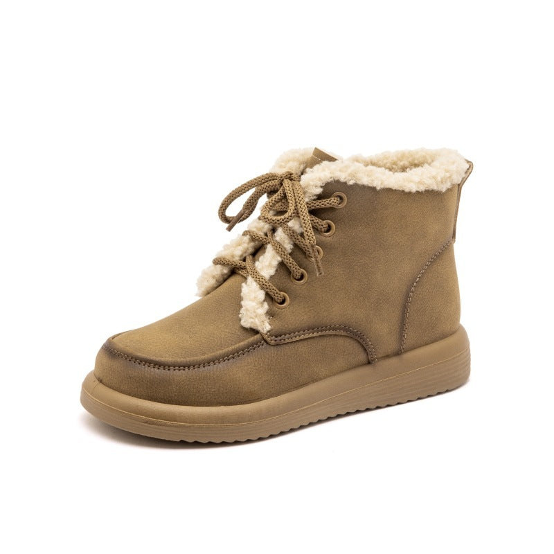 AURUM LUXE Artisan Cowhide Ankle Boots - Crystal Winter Collection